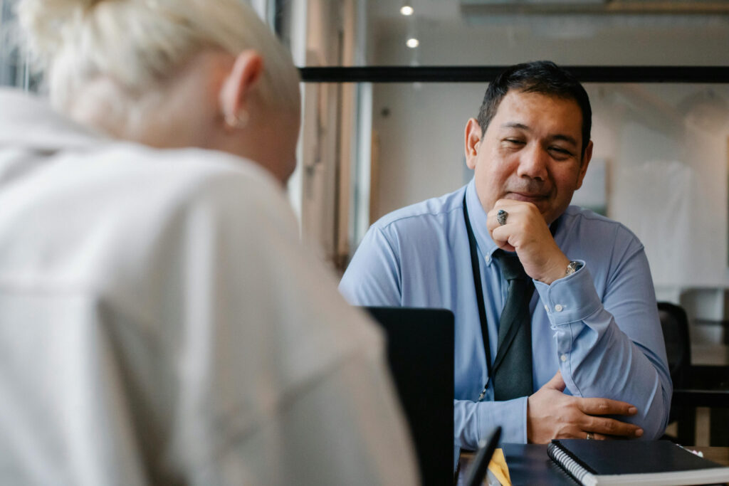 Healthcare staffing agency team collaboration, focusing on private equity due diligence